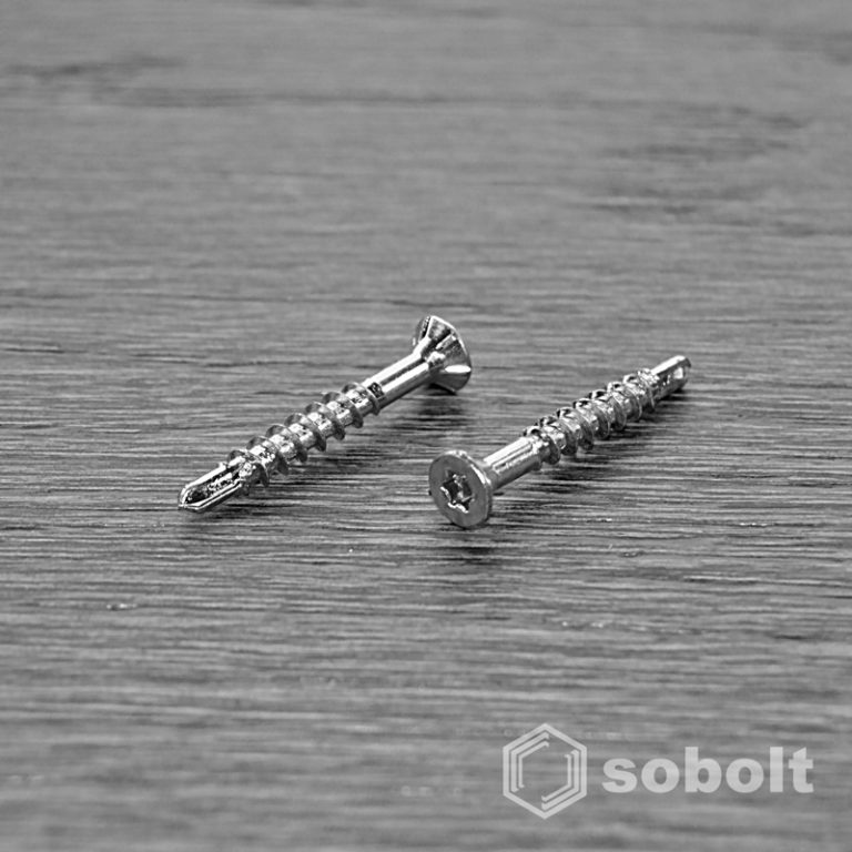 Viti a testa svasata A4 per pannelli truciolari in acciaio inox, 4x20